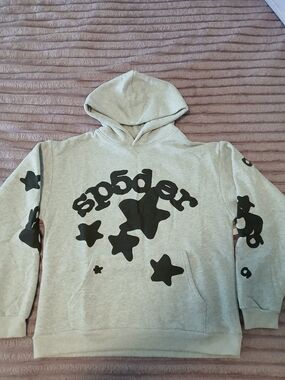 Sp5der Grey Hoodie